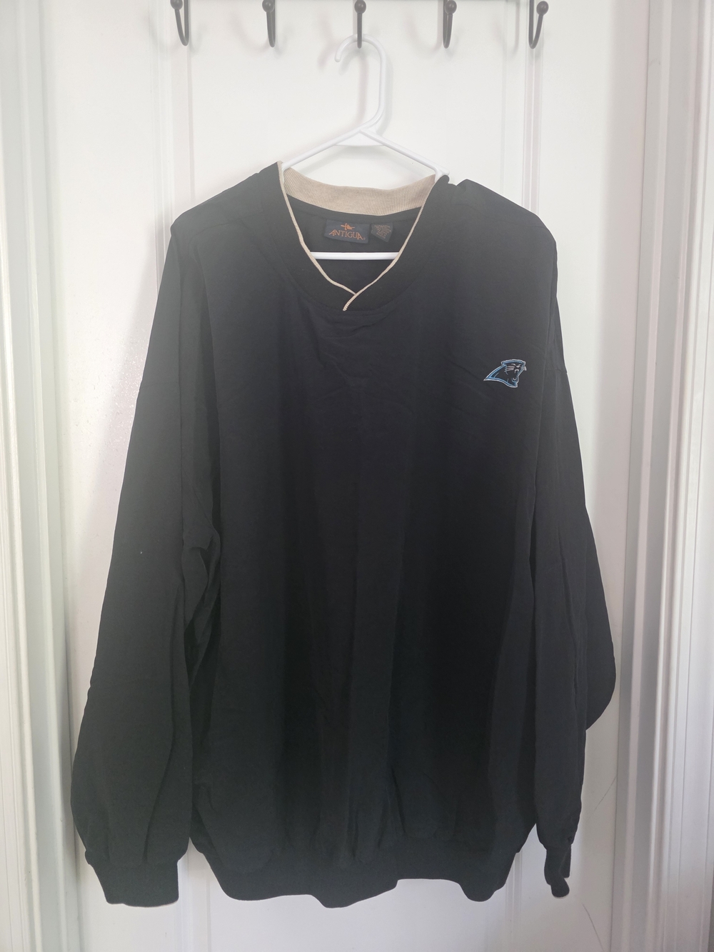Carolina Panthers Black Pullover Long-Sleeve Shirt